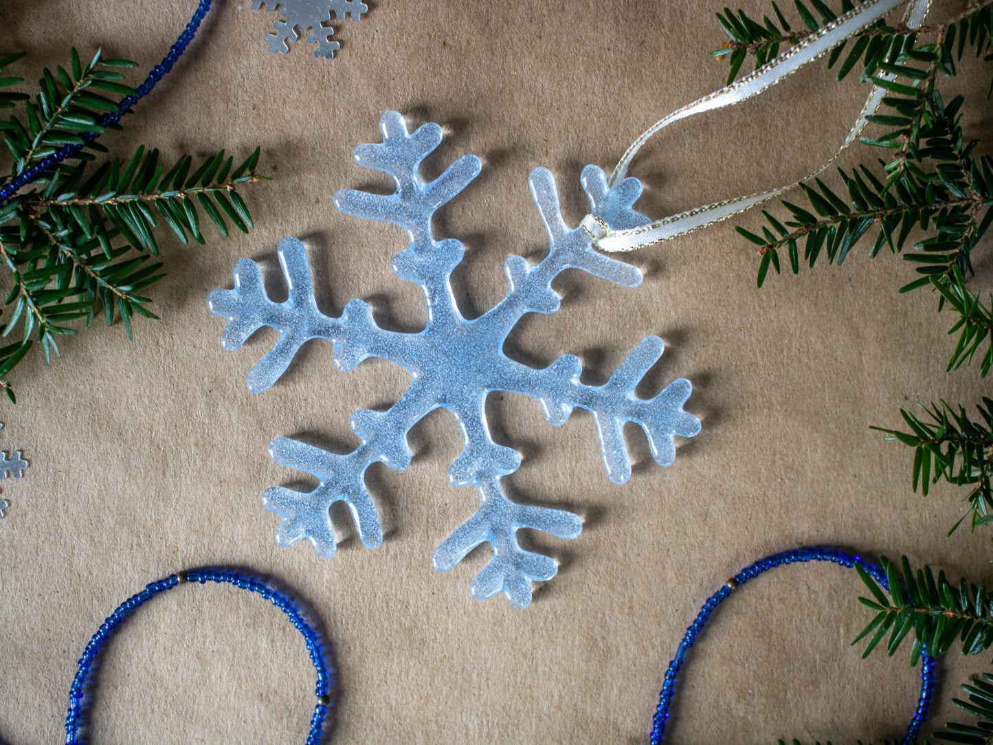 Icy Blue Snowflake