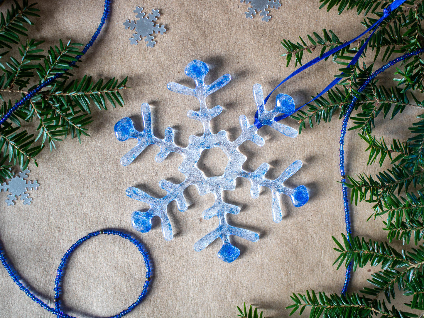 Icy Blue Snowflake