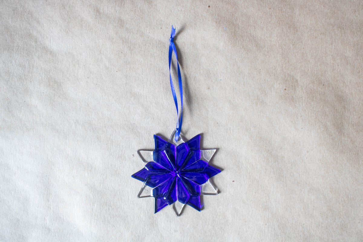 12 Point Star Christmas Ornament, Bicolor