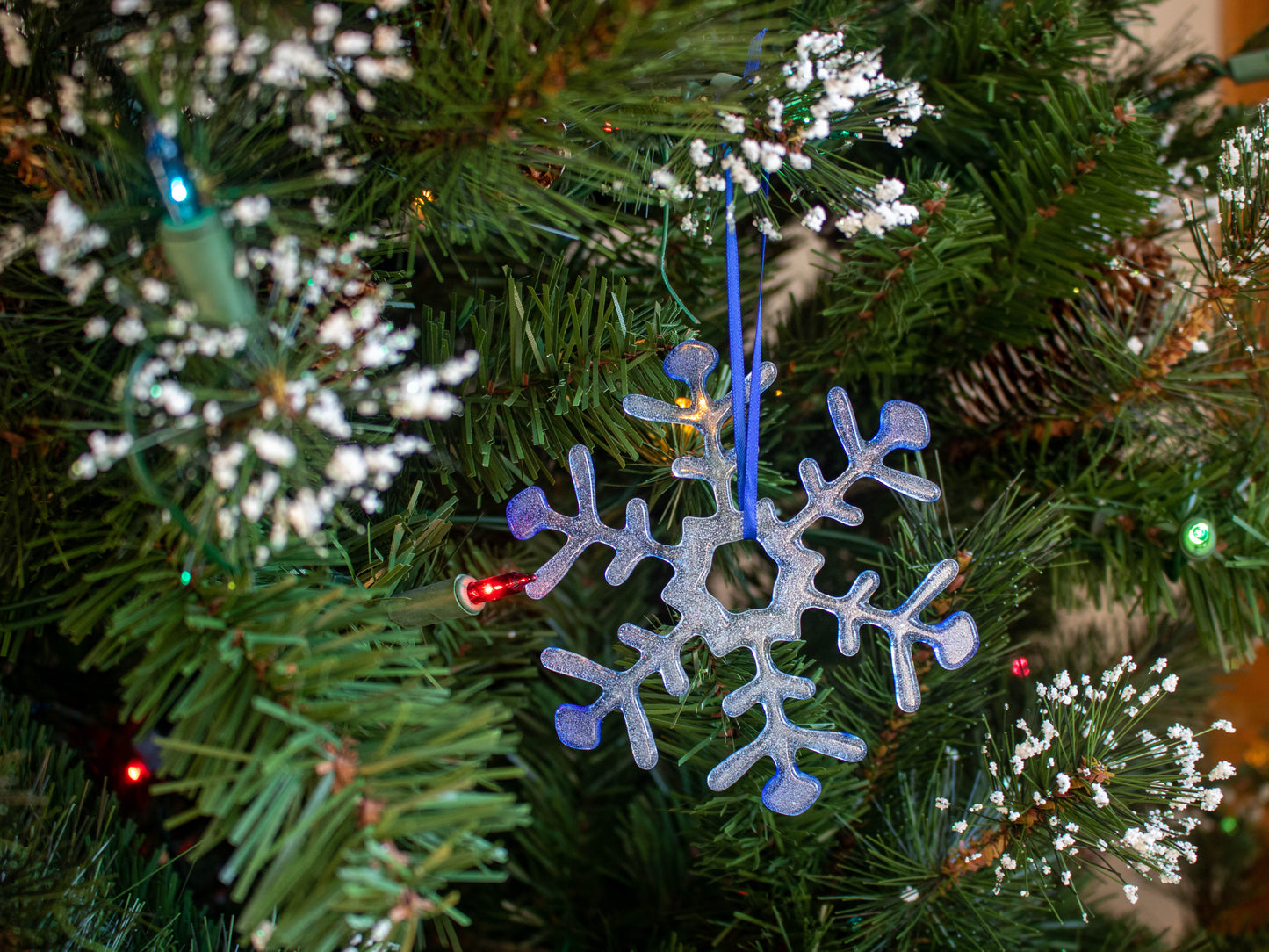 Icy Blue Snowflake