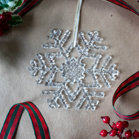 Icy Glass Snowflake