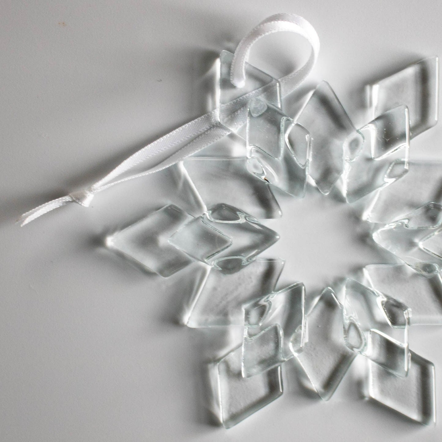 Open Center Glass Snowflake Ornament