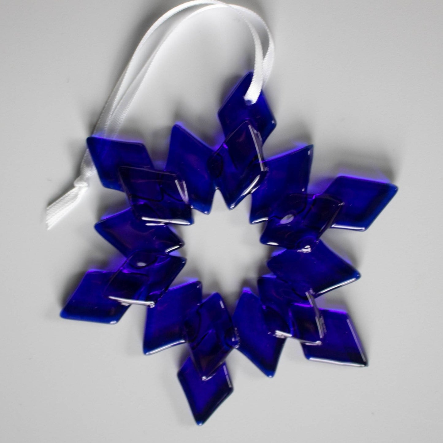 Open Center Glass Snowflake Ornament