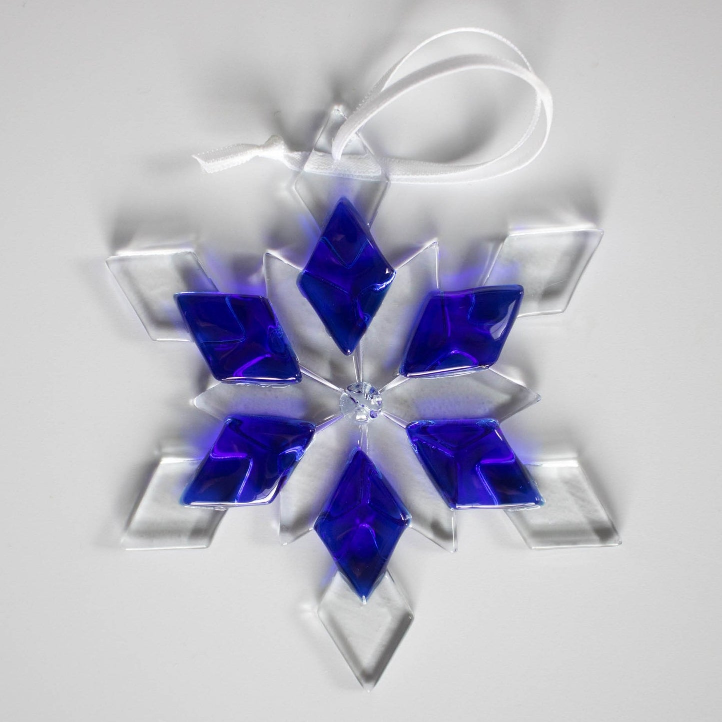 Glass Snowflake Ornament