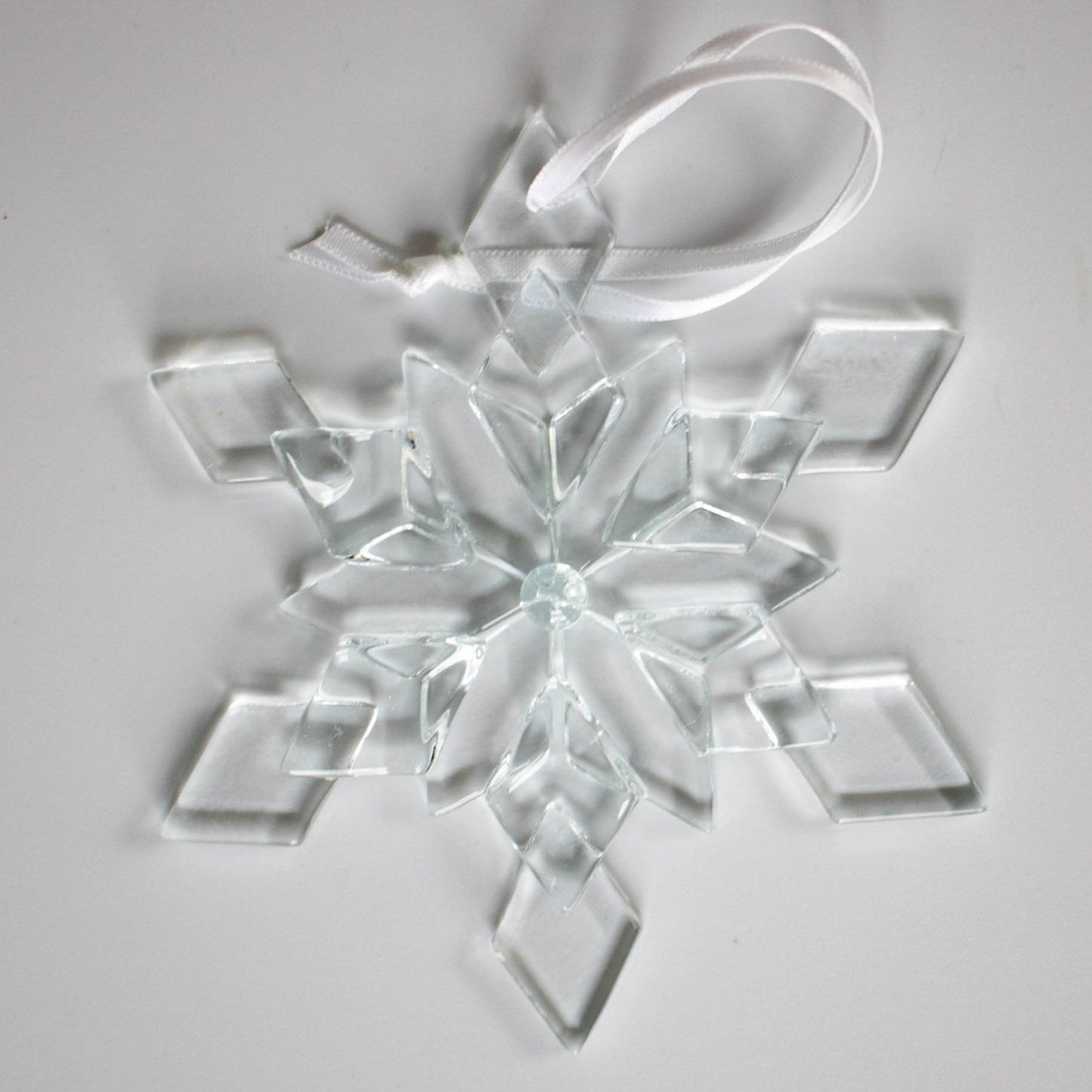 Glass Snowflake Ornament