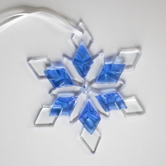Glass Snowflake Ornament