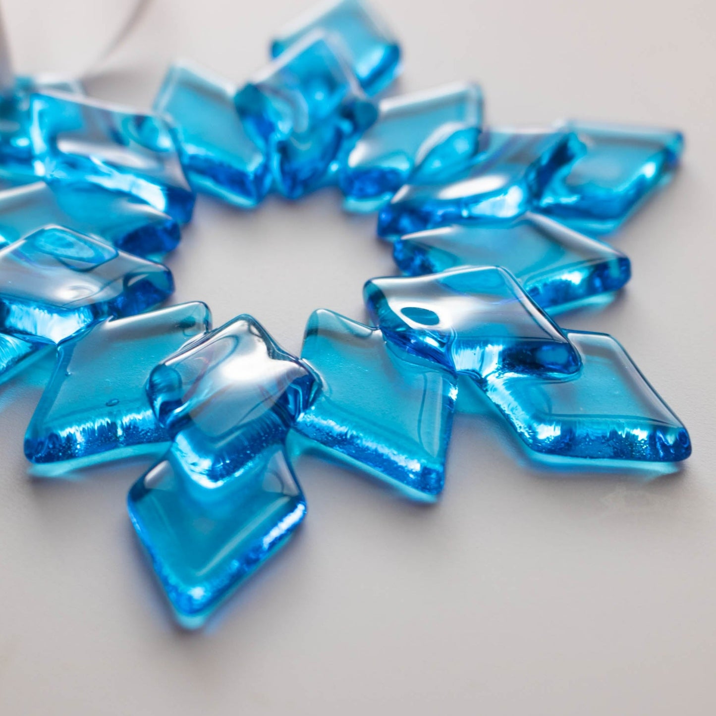 Open Center Glass Snowflake Ornament