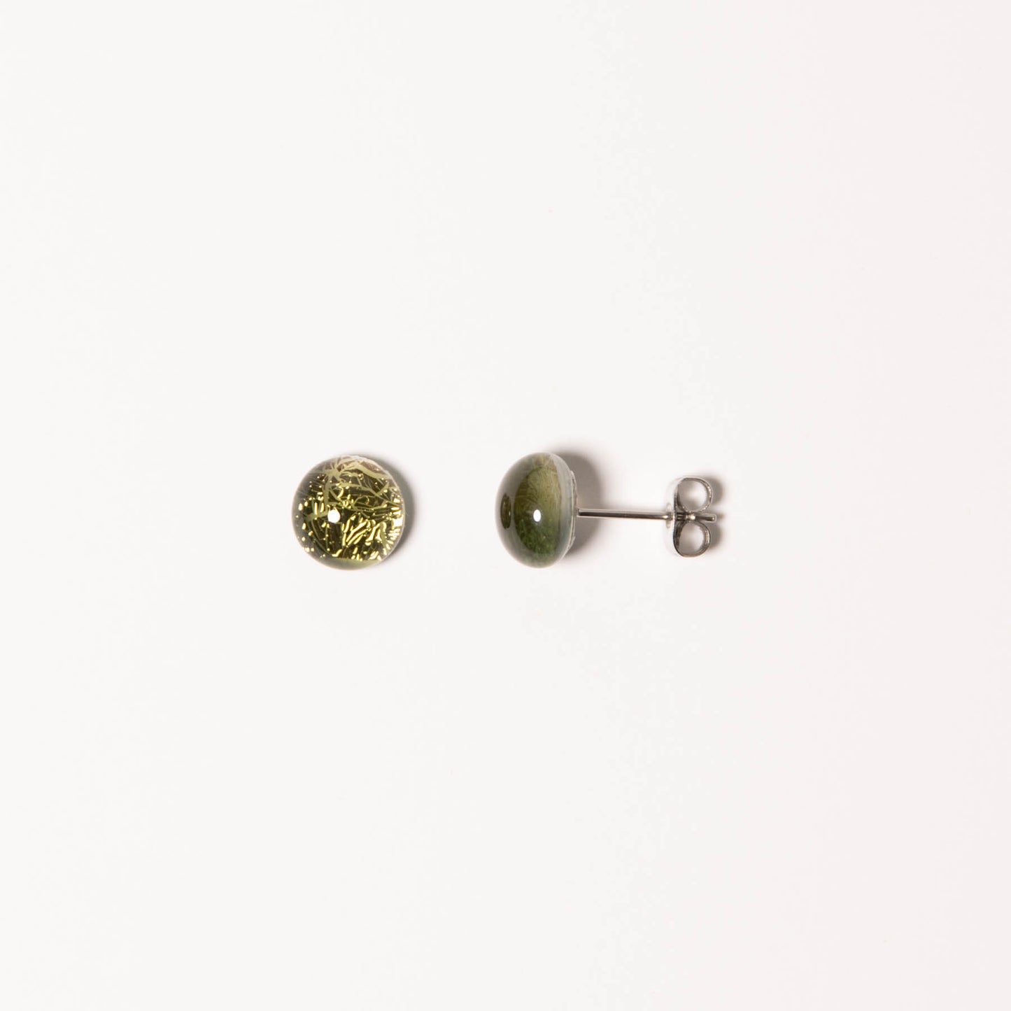 Color and Sparkle Stud Earrings
