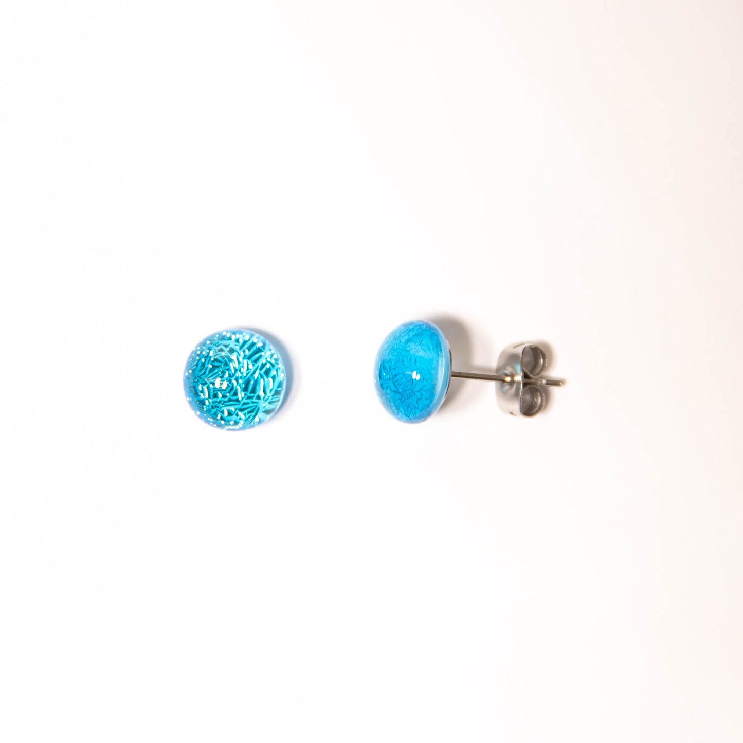 Color and Sparkle Stud Earrings