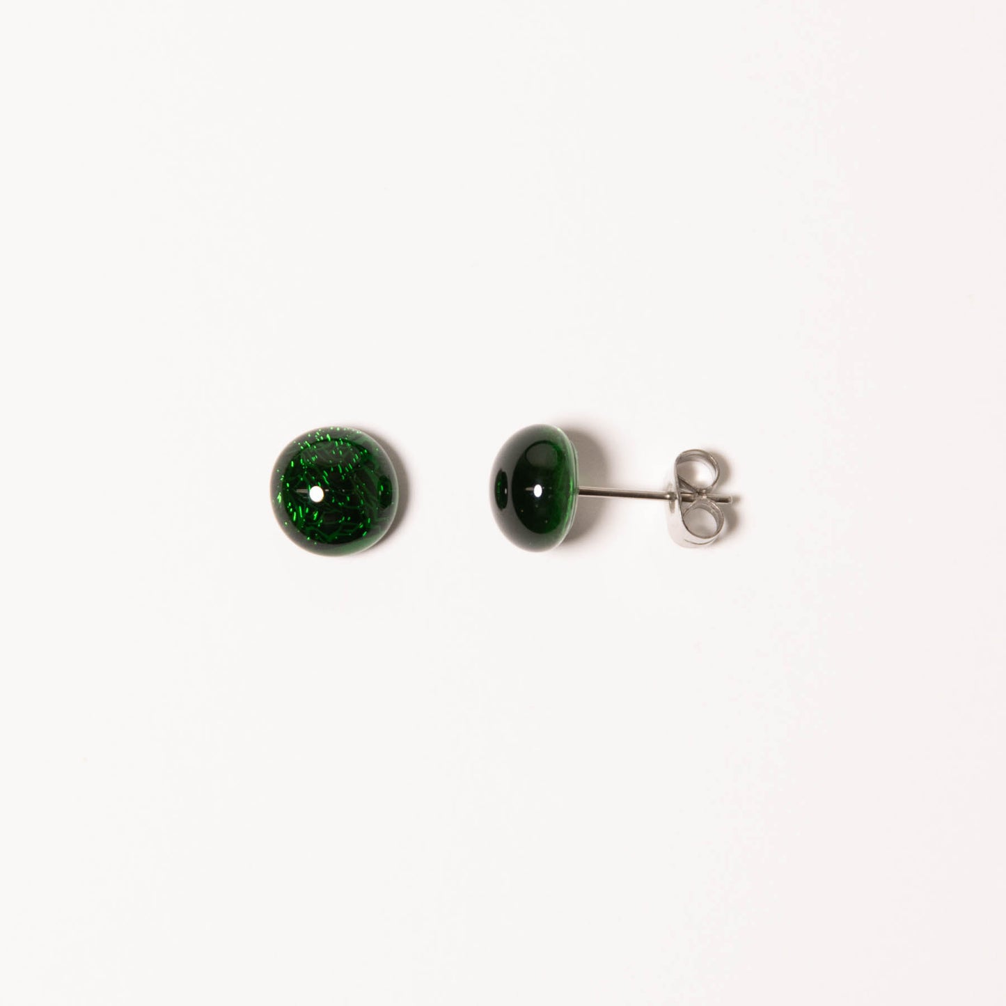 Color and Sparkle Stud Earrings
