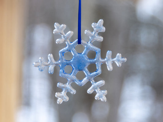 Icy Blue Snowflake