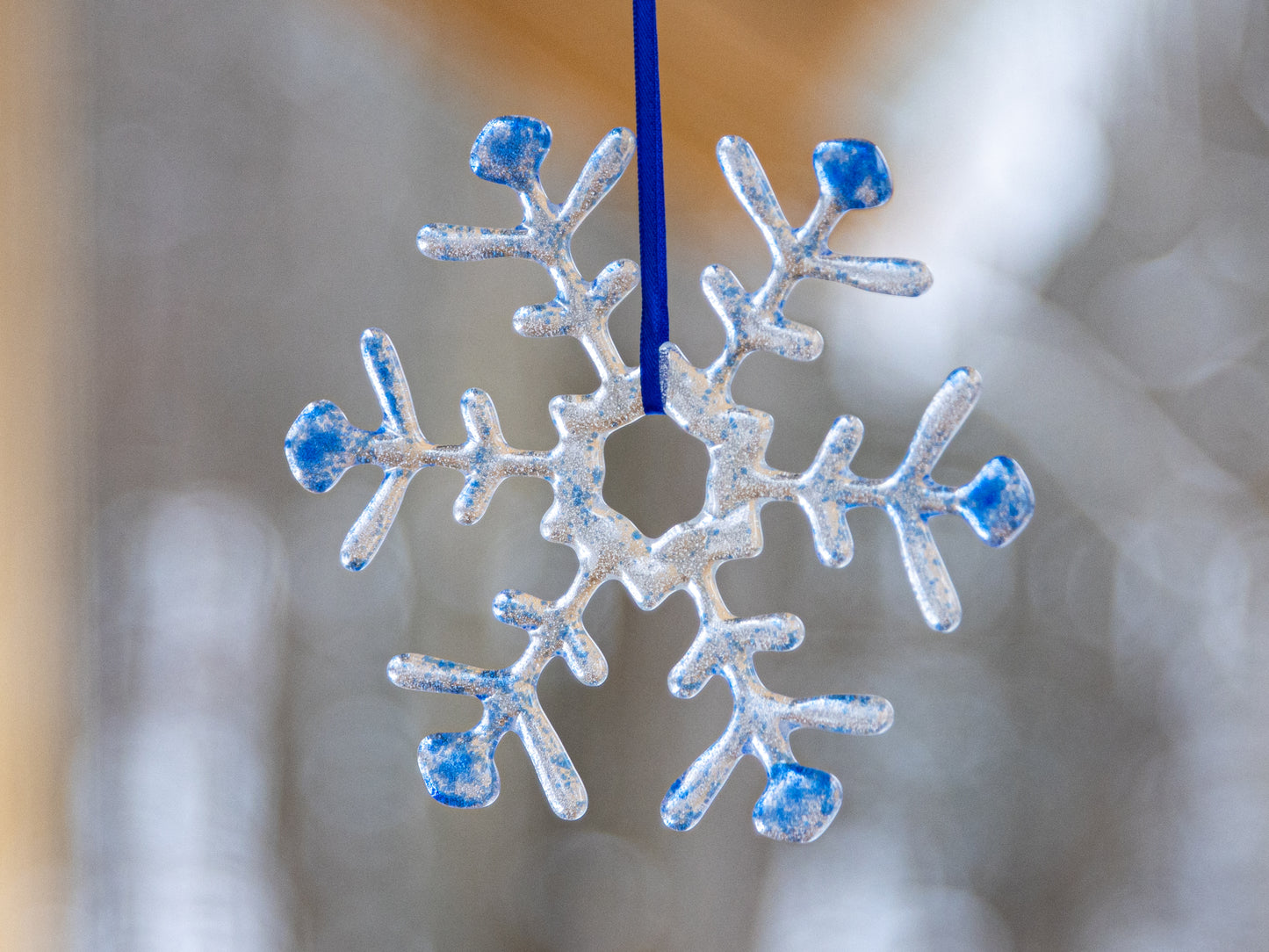 Icy Blue Snowflake