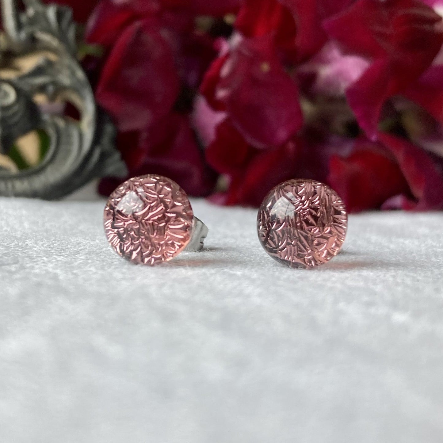 Color and Sparkle Stud Earrings