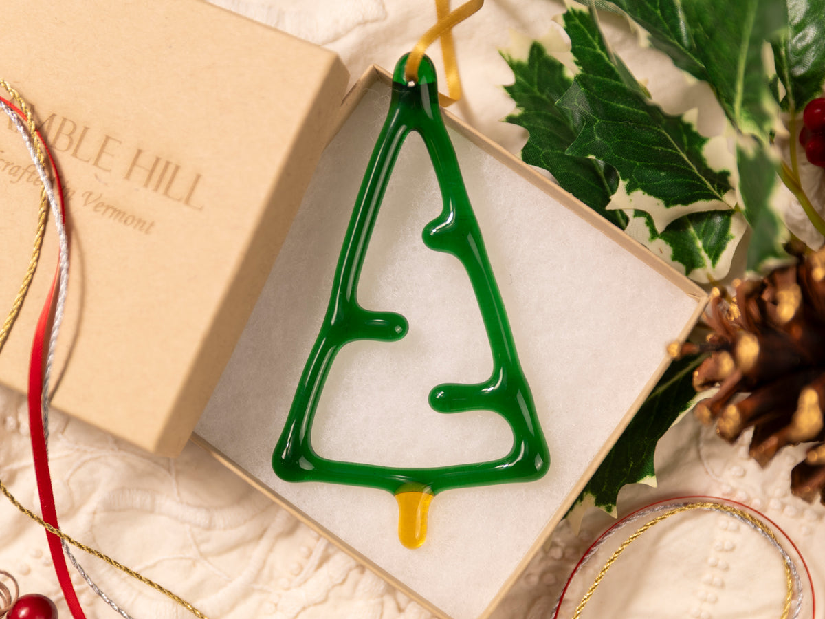 Glass Christmas Tree Ornament