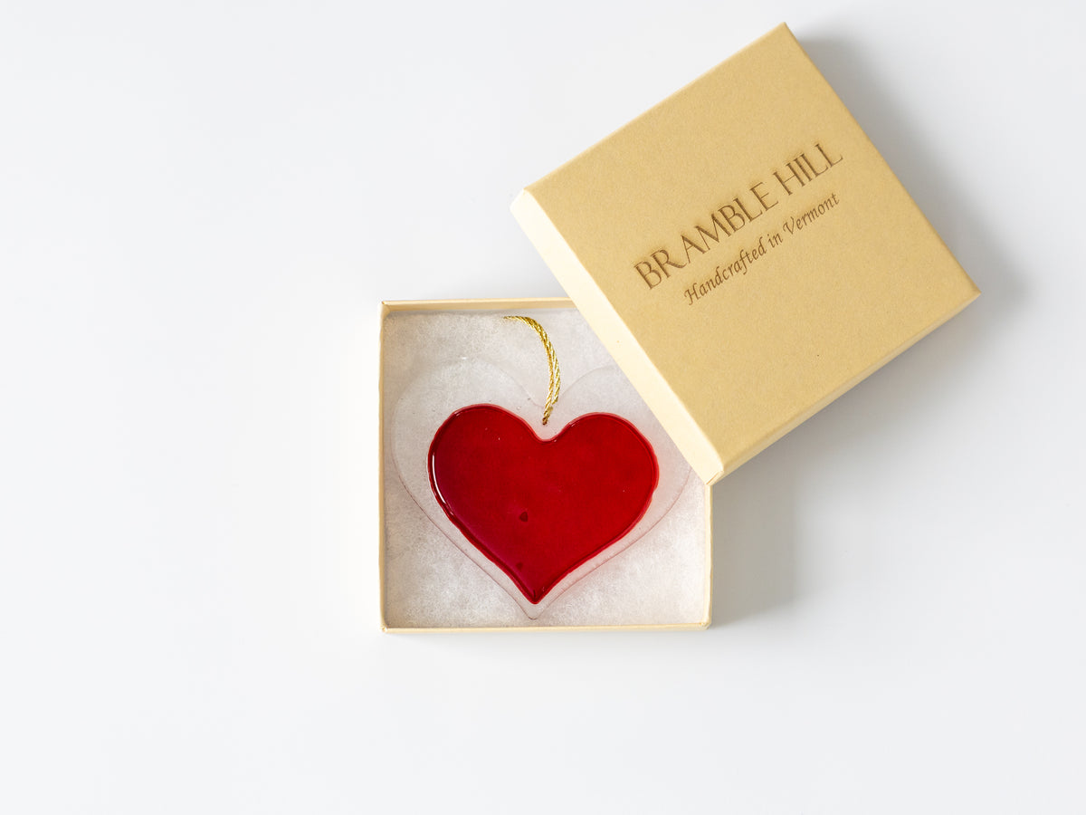Sentimental Heart Ornament, Classic Red