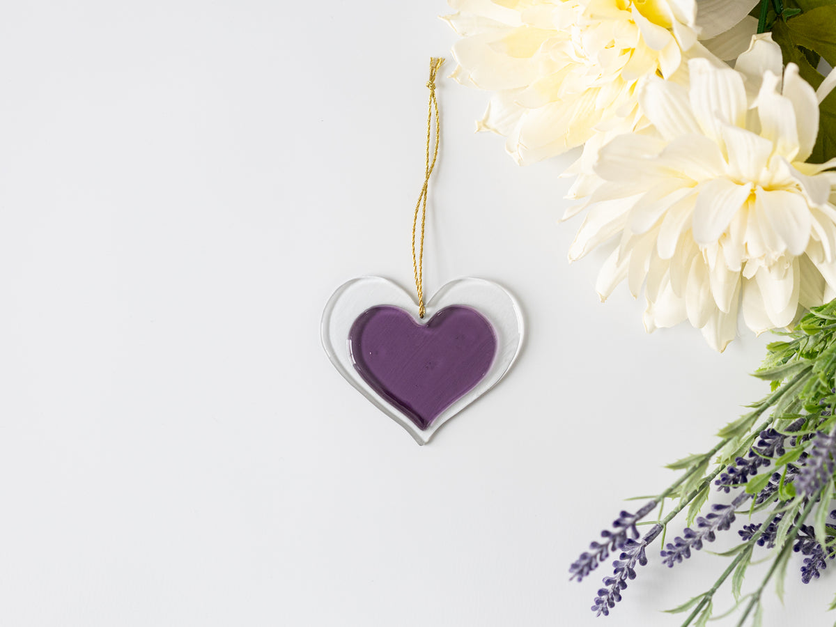 Sentimental Heart Ornament, Iris