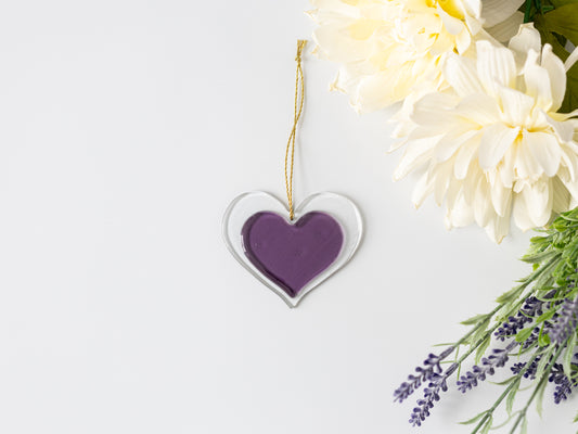 Sentimental Heart Ornament, Iris