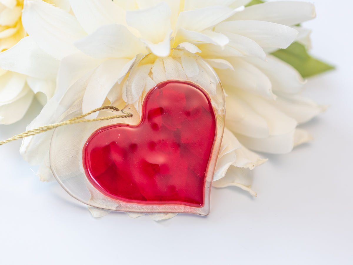 Sentimental Heart Ornament, Classic Red