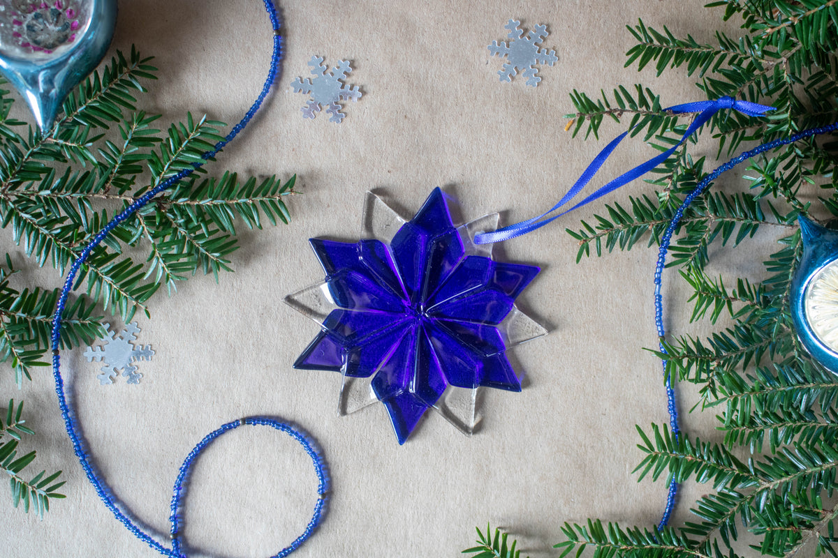 12 Point Star Christmas Ornament, Bicolor