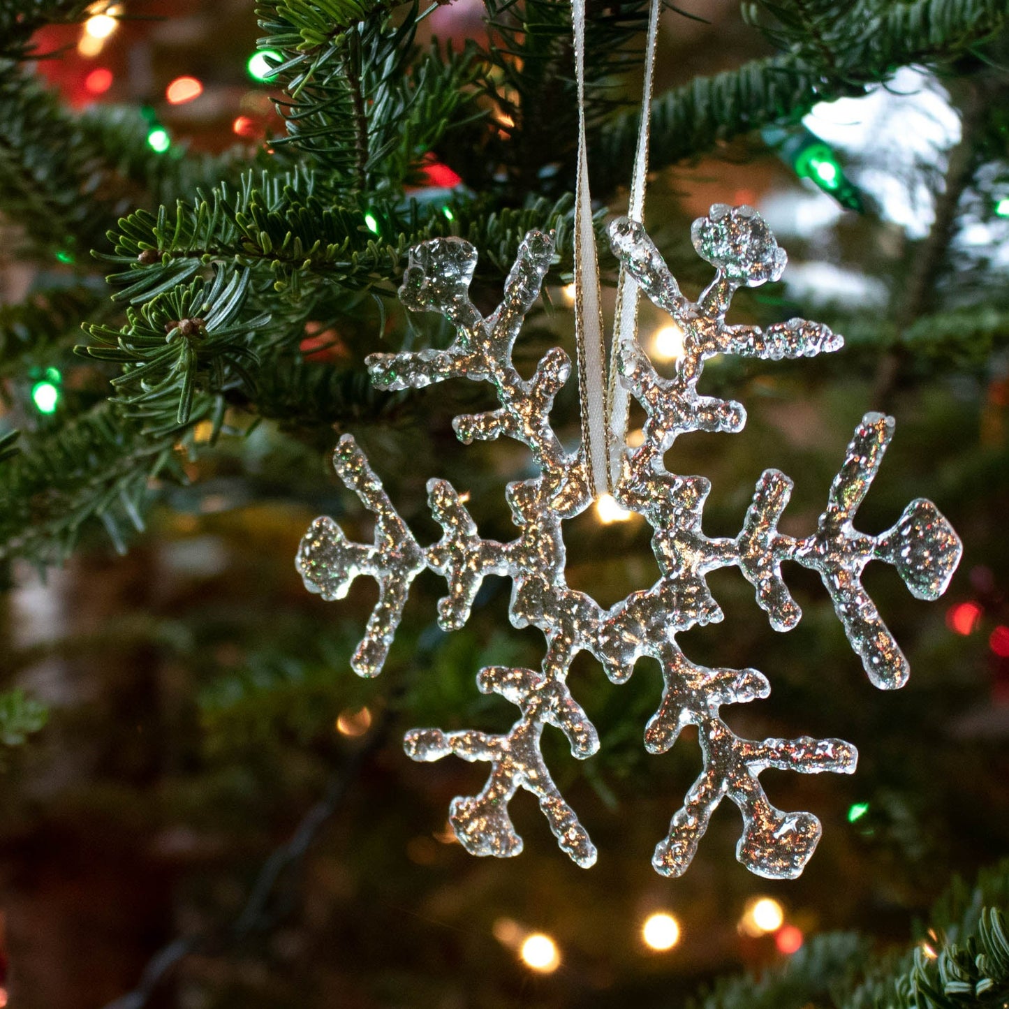 Icy Glass Snowflake