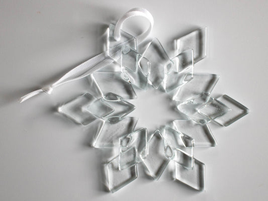 Classic Snowflake Ornament, Ice Clear