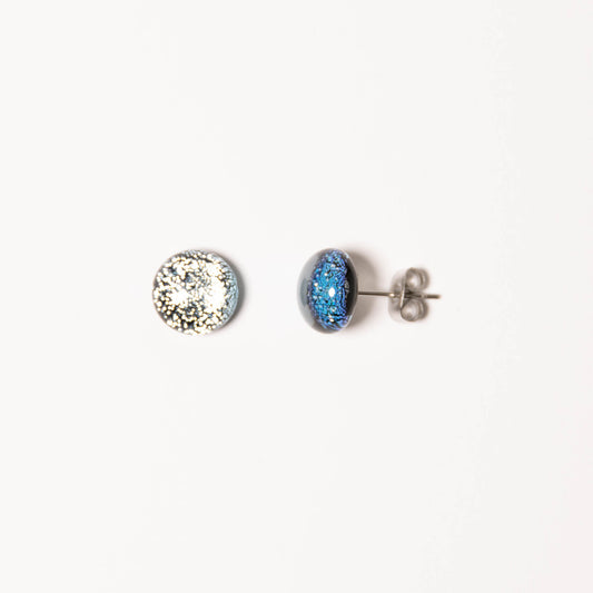 Silver Sparkle Stud Earrings