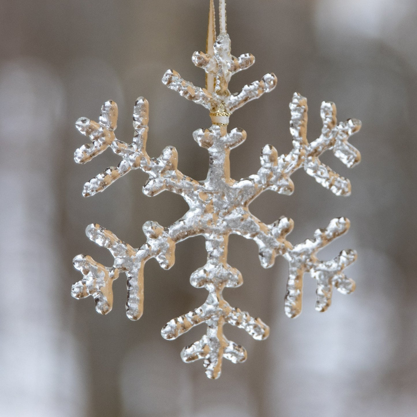 Icy Glass Snowflake