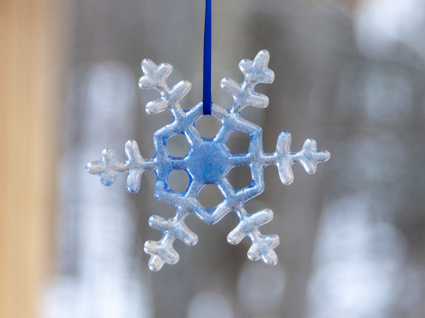 Icy Blue Snowflake