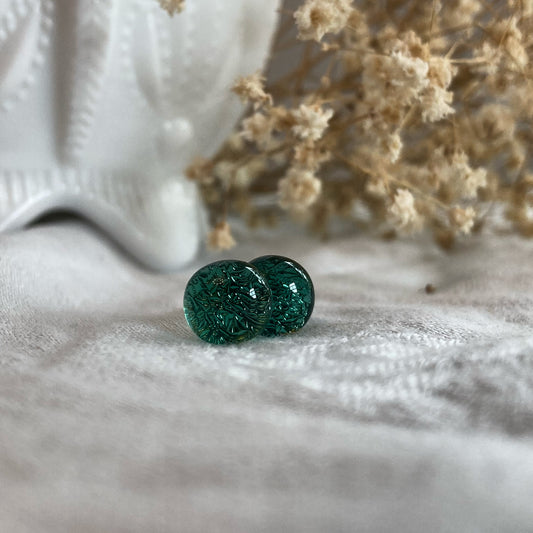 Color and Sparkle Stud Earrings